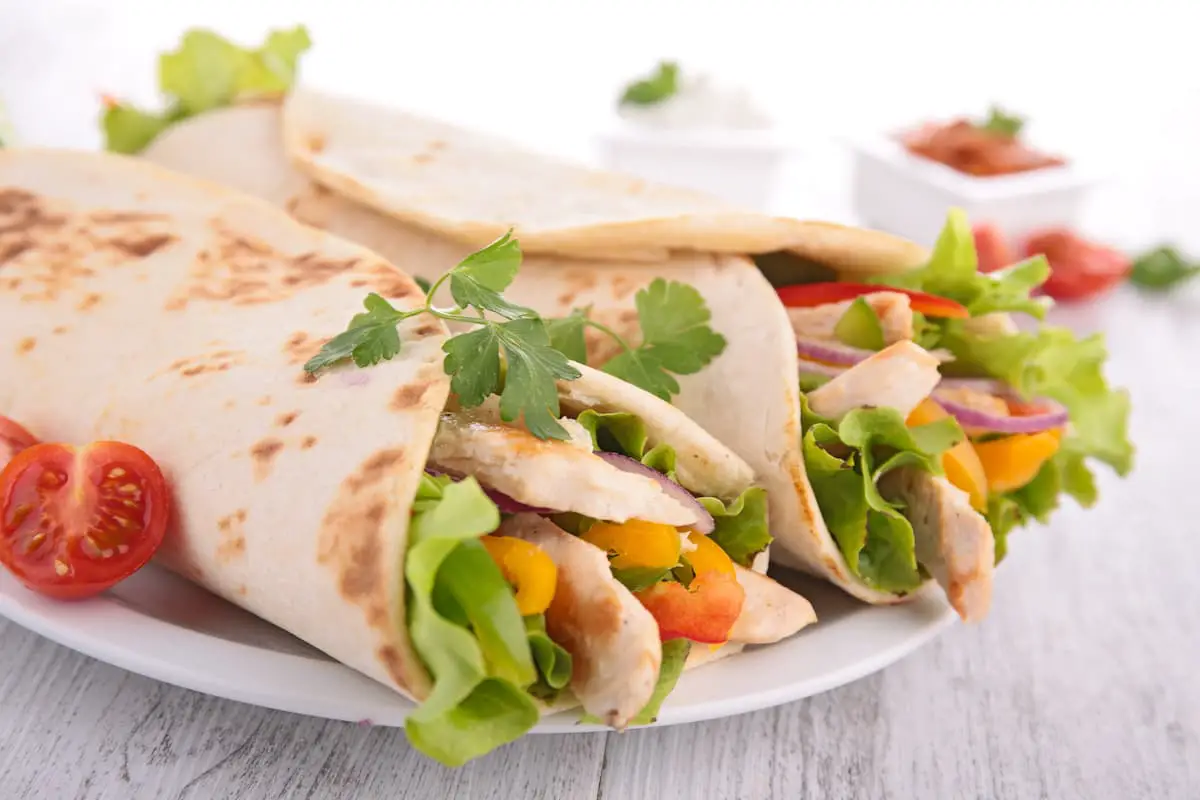 Recette wrap poulet