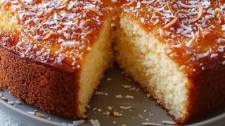 Gâteau Moelleux à la Noix de Coco et Yaourt