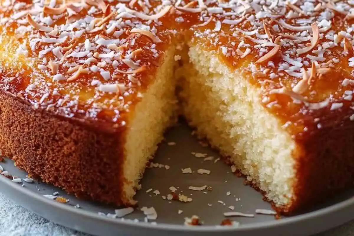 Gâteau Moelleux à la Noix de Coco et Yaourt