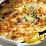 Gratin de courgettes et jambon maison