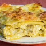 Lasagnes crémeuses au pesto et aux trois fromages