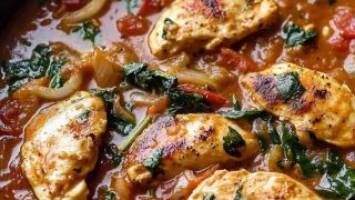 Poulet Crémeux à la Tomate