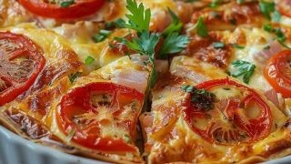 Quiche Sans Pâte au Thon et Tomate