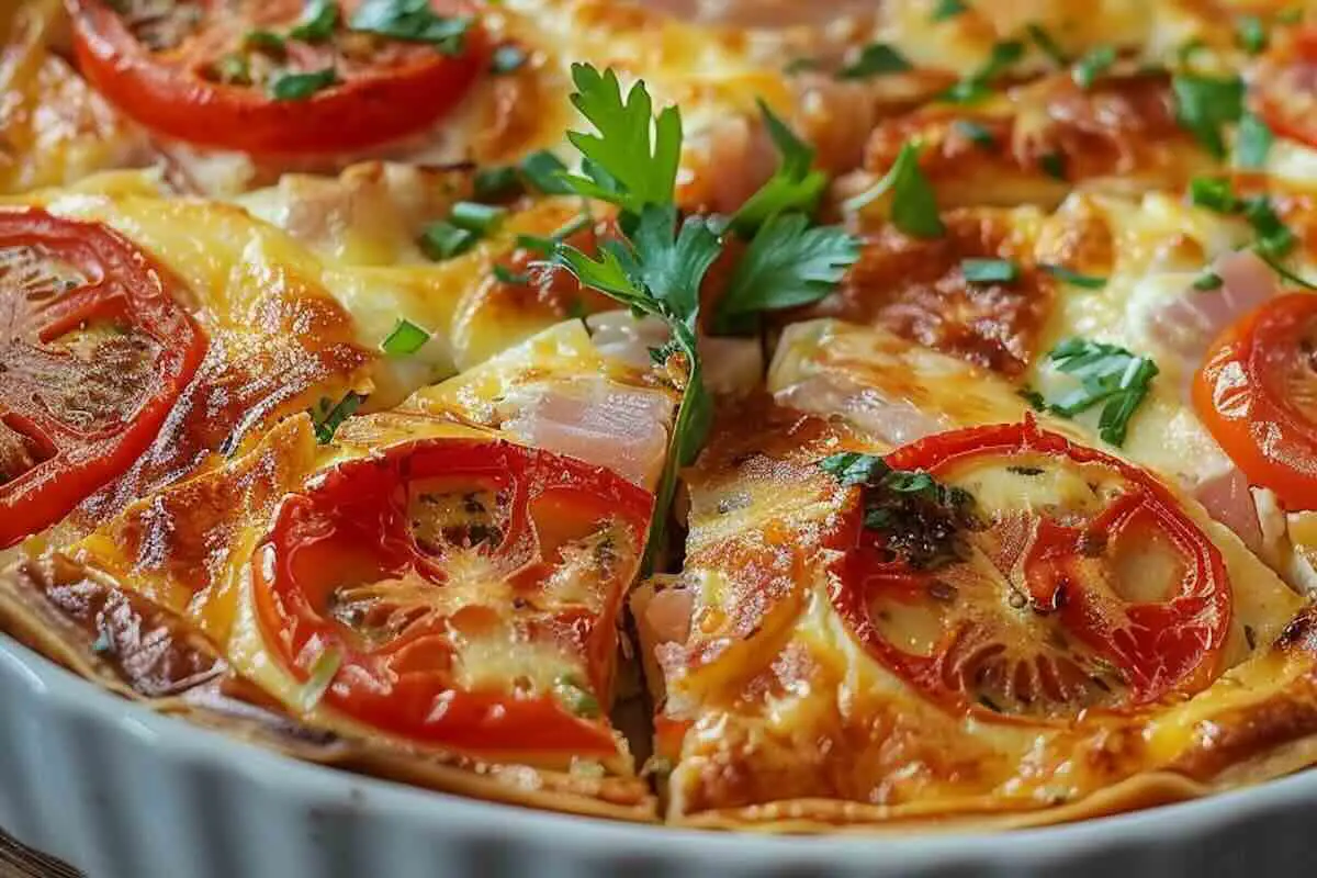 Quiche Sans Pâte au Thon et Tomate