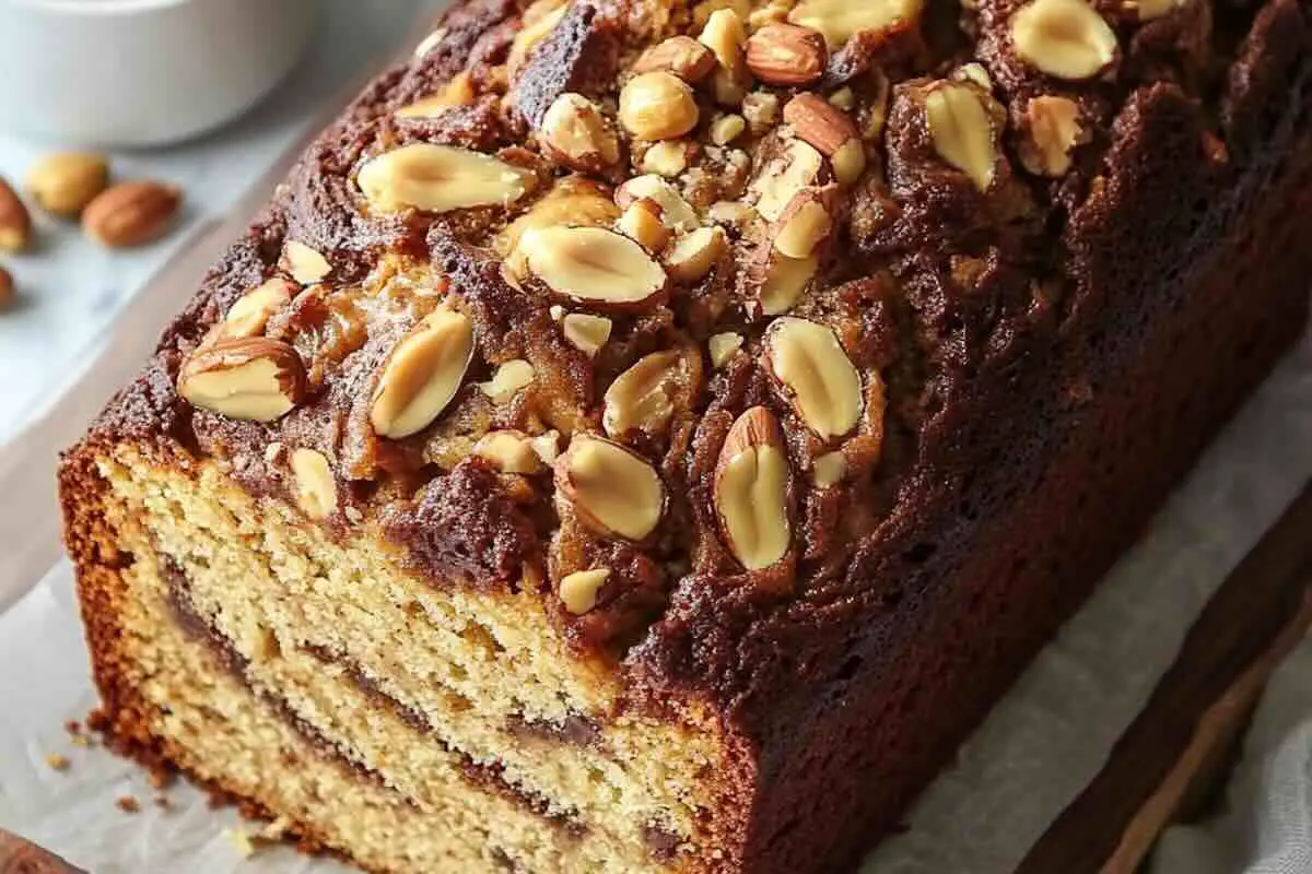 Cake marbré au beurre de cacahuètes