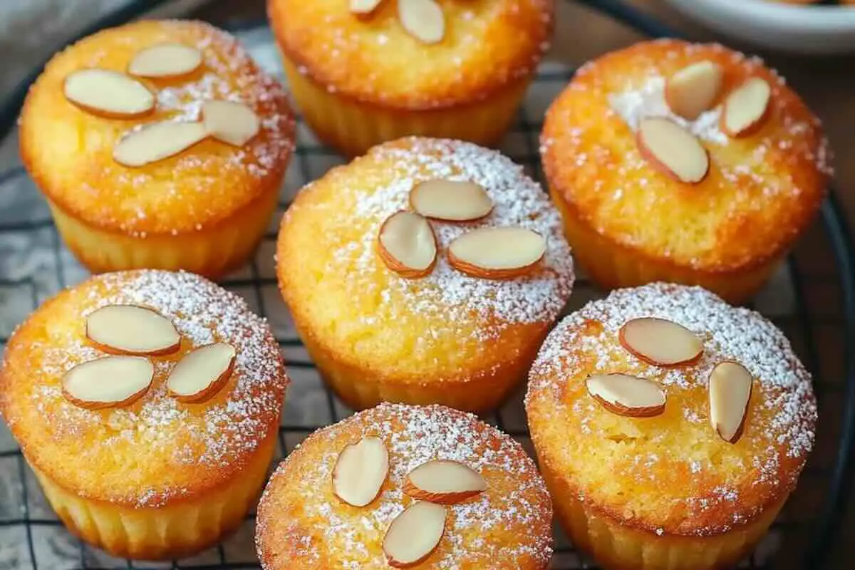 Moelleux aux amandes et fleur d’oranger