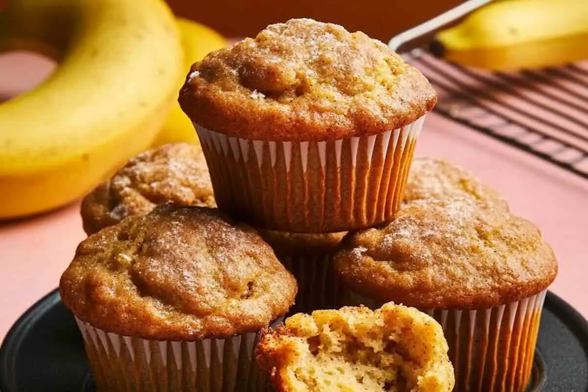 Muffins moelleux à la banane