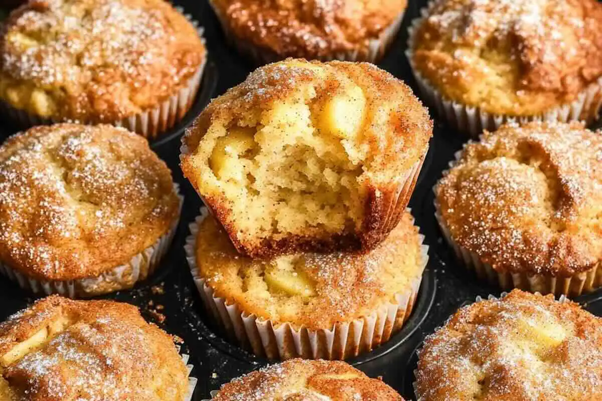 Muffins moelleux aux pommes et cannelle