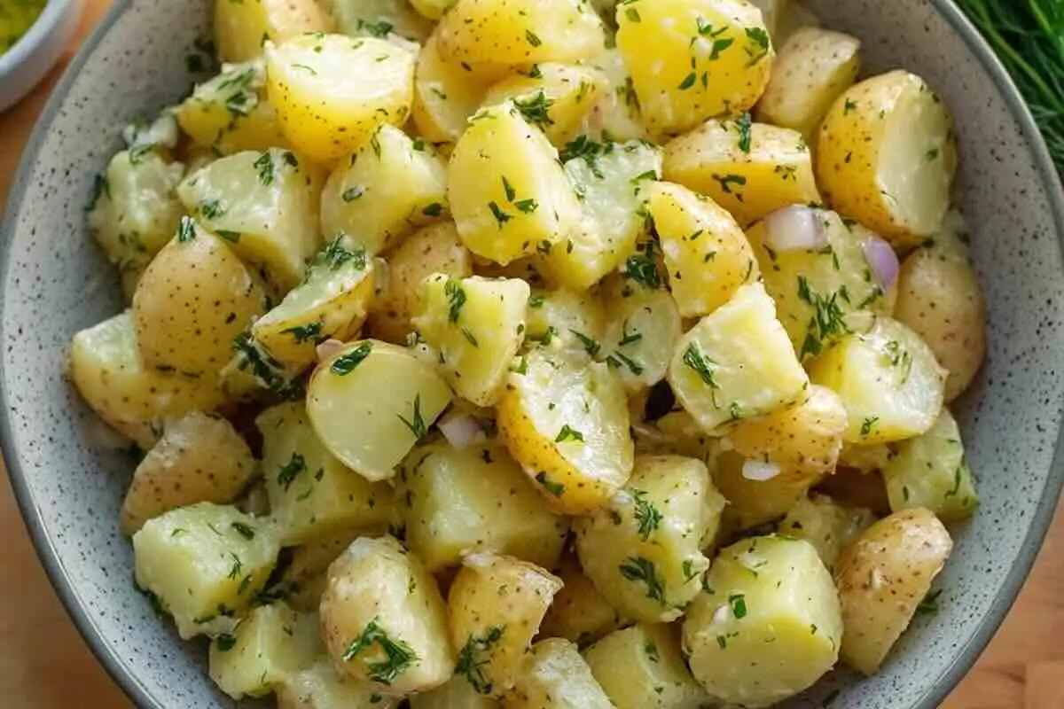 Salade de Pommes de Terre Sans Œufs