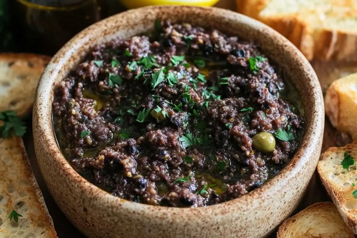 Tapenade d'olives savoureuse