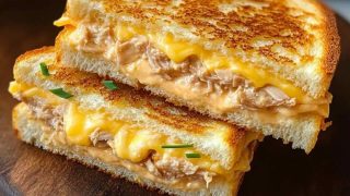 Tuna Melt croustillant au cheddar