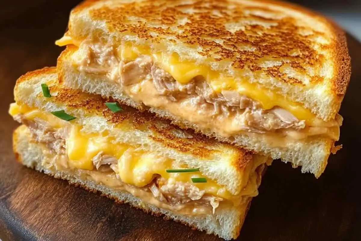 Tuna Melt croustillant au cheddar