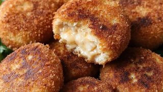 Croquettes de poulet cœur coulant