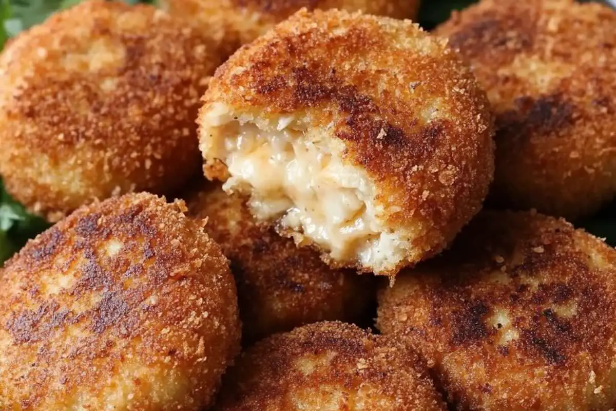 Croquettes de poulet cœur coulant