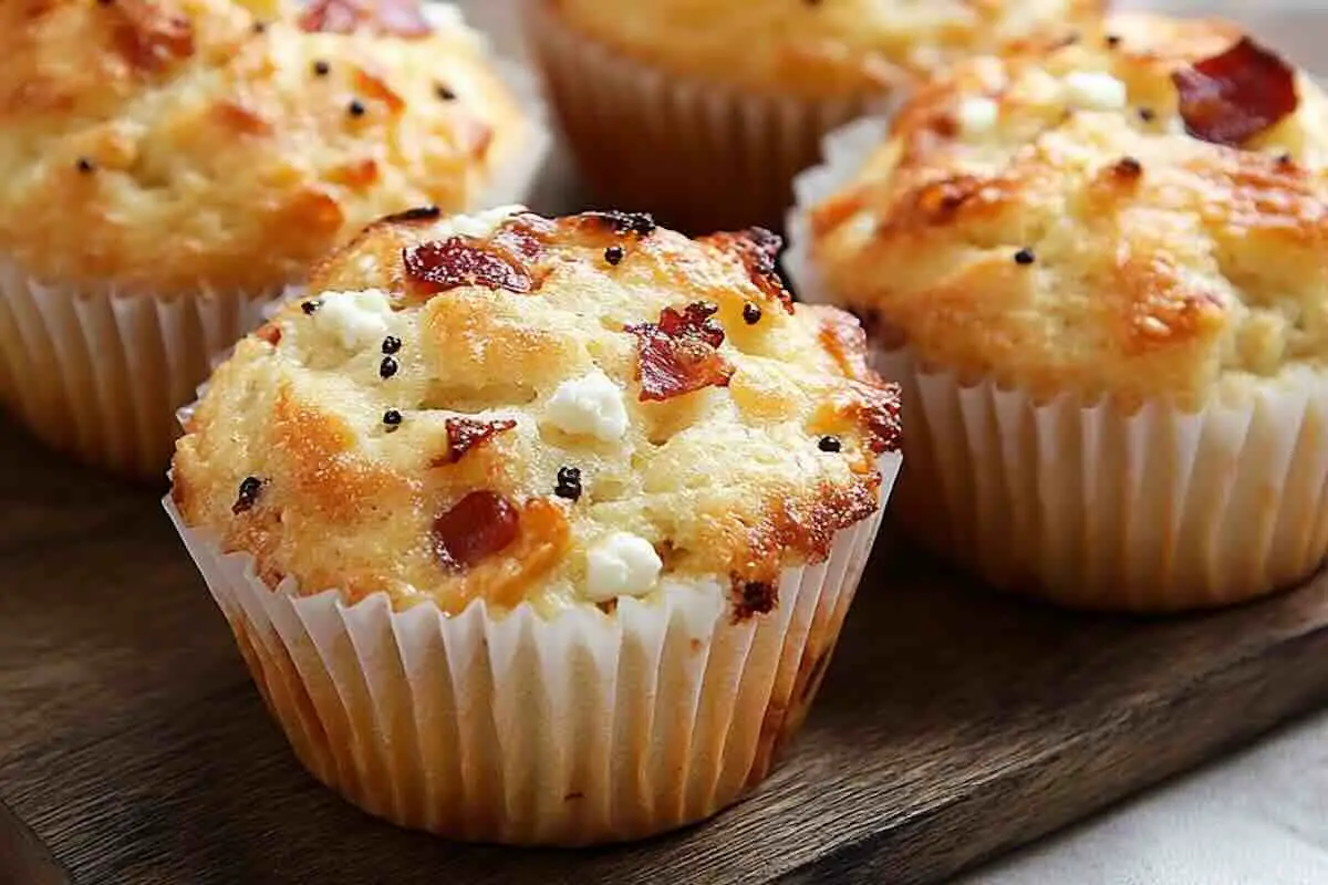 Muffins chèvre et bacon